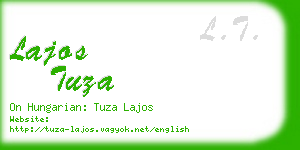 lajos tuza business card